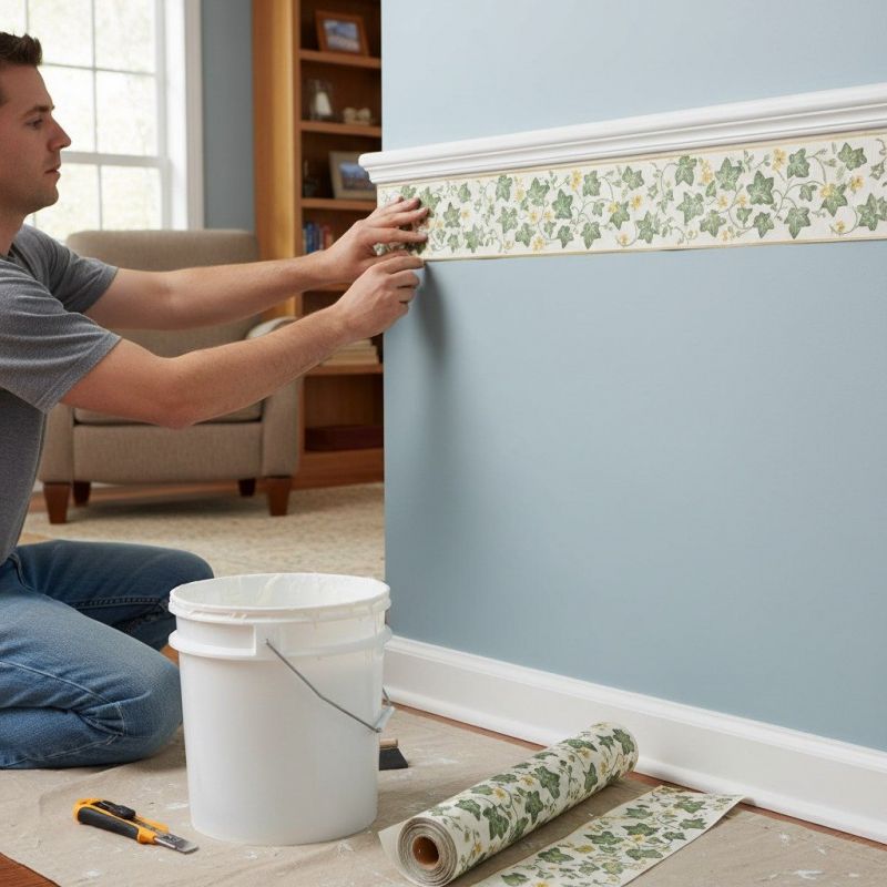 Kitchen Wallpaper Installation detail